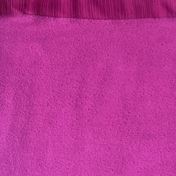 New York & Company flutter sleeve top bright purple - Picture 3 of 4